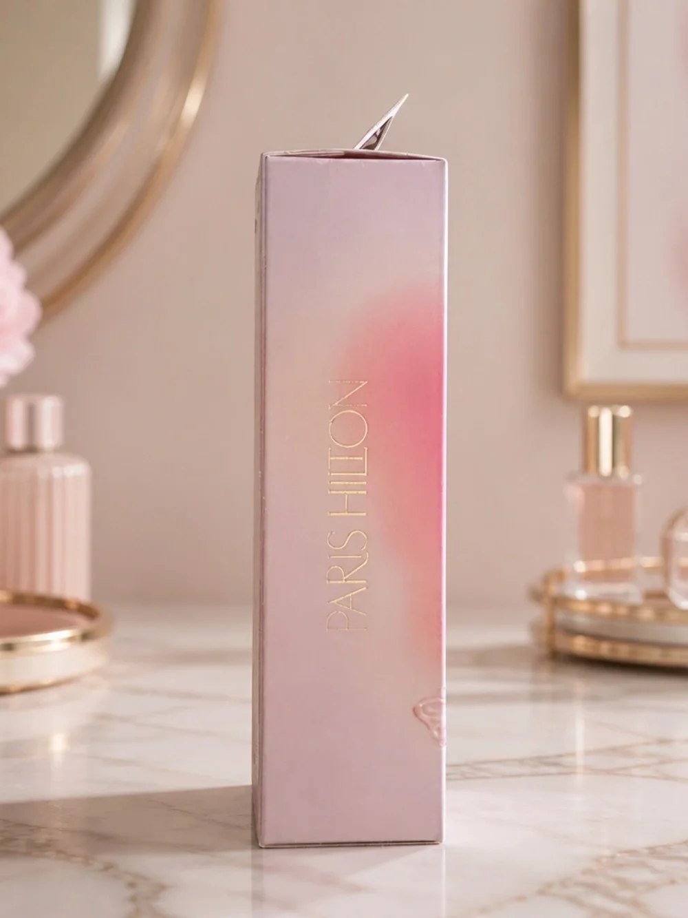Paris Hilton Jumbo Lip Gloss Duo Pink & Silver Sparkle 2PC Set NWT